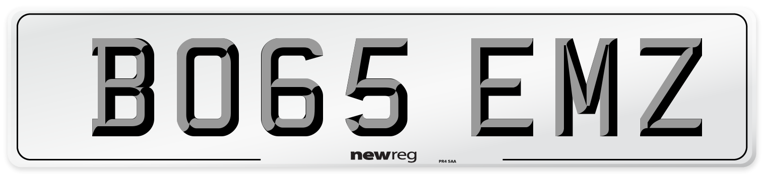 BO65 EMZ Number Plate from New Reg